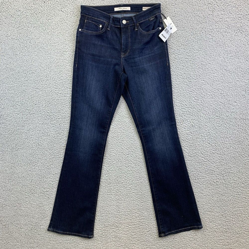 Mavi Marcia Mid Rise Boot Cut Leg Denim‎ Blue Jeans Stretch Womens 26x32